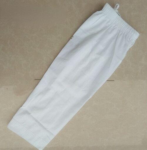 Quần Taekwondo quần polyester màu đen trẻ em người lớn quần short trẻ em quần nhẹ nhẹ quần dài quần thể thao Color: White cotton shorts Size: XXS 120