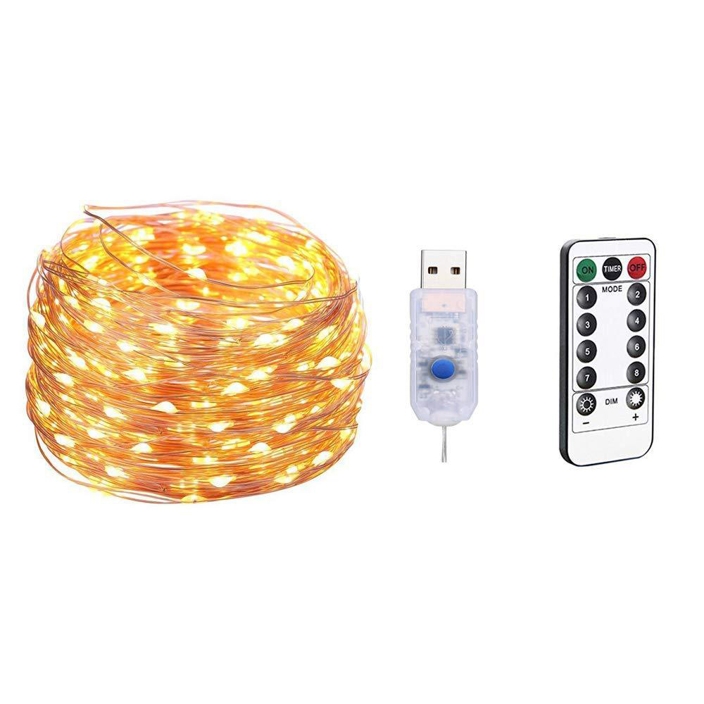 Dây Đèn LED Đom Đóm Fairy Lights Điều Khiển Từ Xa Bằng Remote