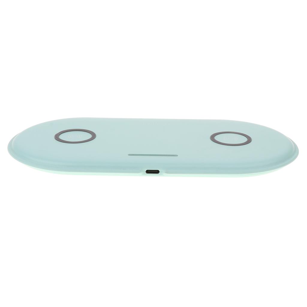 Stylish Solid Color Fast Wireless Charger Qi Dual Wireless 5W Fast Charge Stand for Qi-Certified Devices