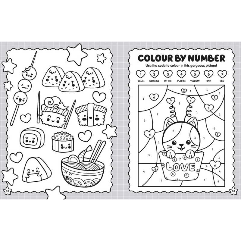 Sách 100% Cute - Mega Colouring Book