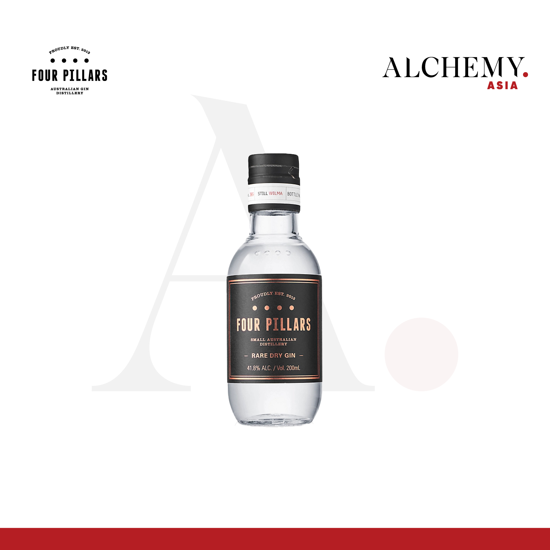 Rượu Four Pillars Rare Dry Gin 41.8% 1x0.2L