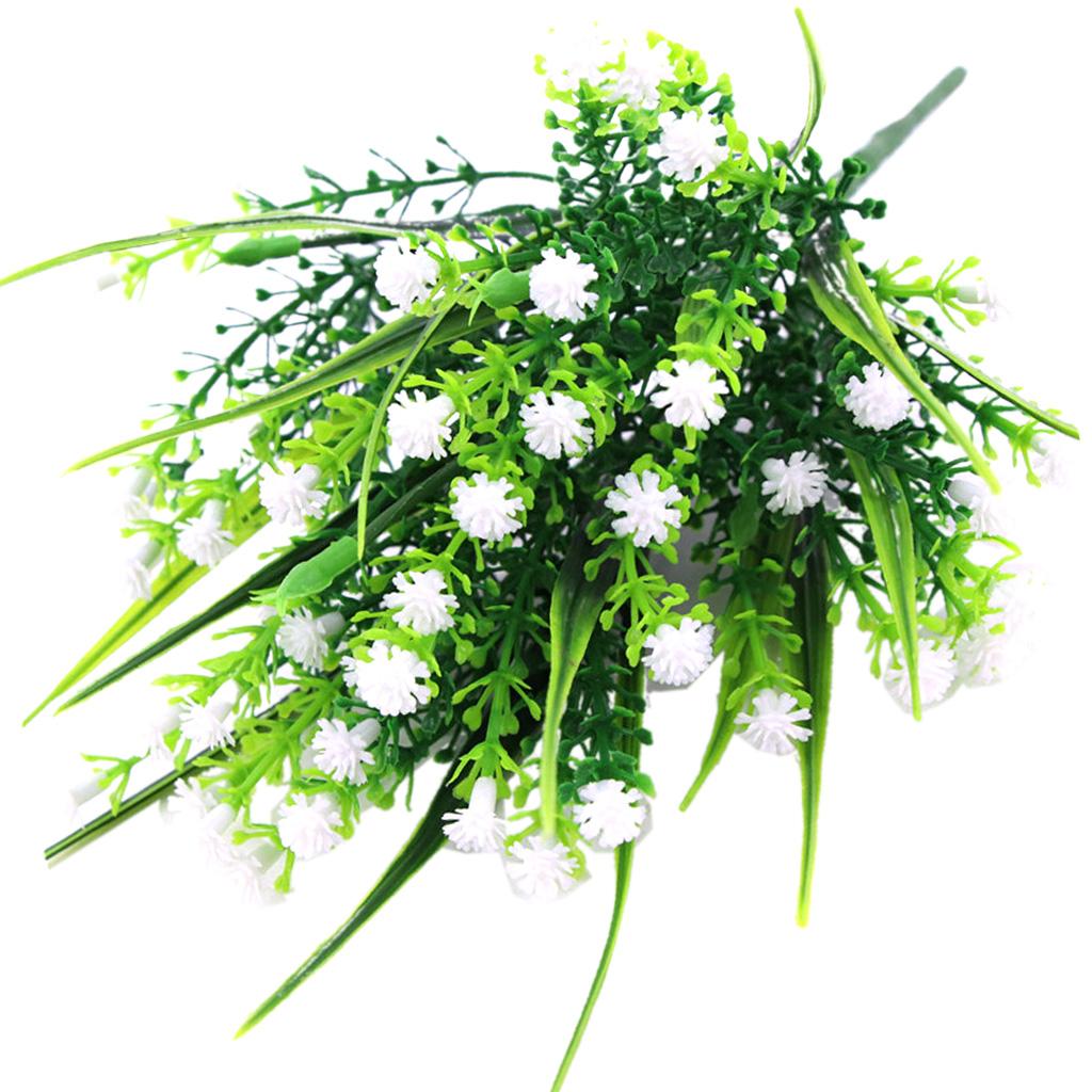 Artificial Plastic Gypsophila Flowers Baby's Breath Flower Plants Grass Home Wedding Floral Decor