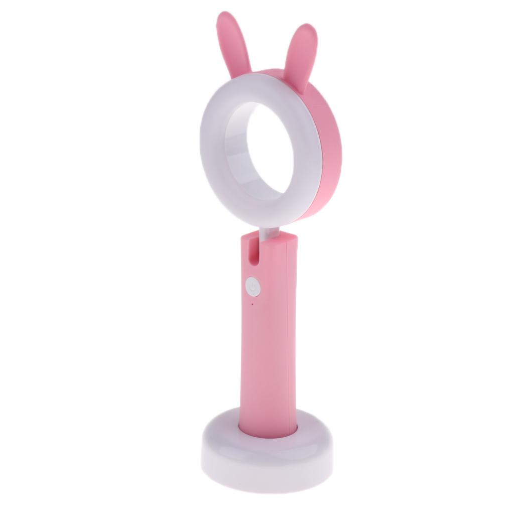 LED Animal Desk Lamp, Eye Care Table Lamps, Lovely Bear Dimmable Reading Light for Desk, USB Charging, Adjustable Angle, 3 Color and 3 Brightness Levels, 1H Timer Nightlight for Bedroom Kids Xmas Gift