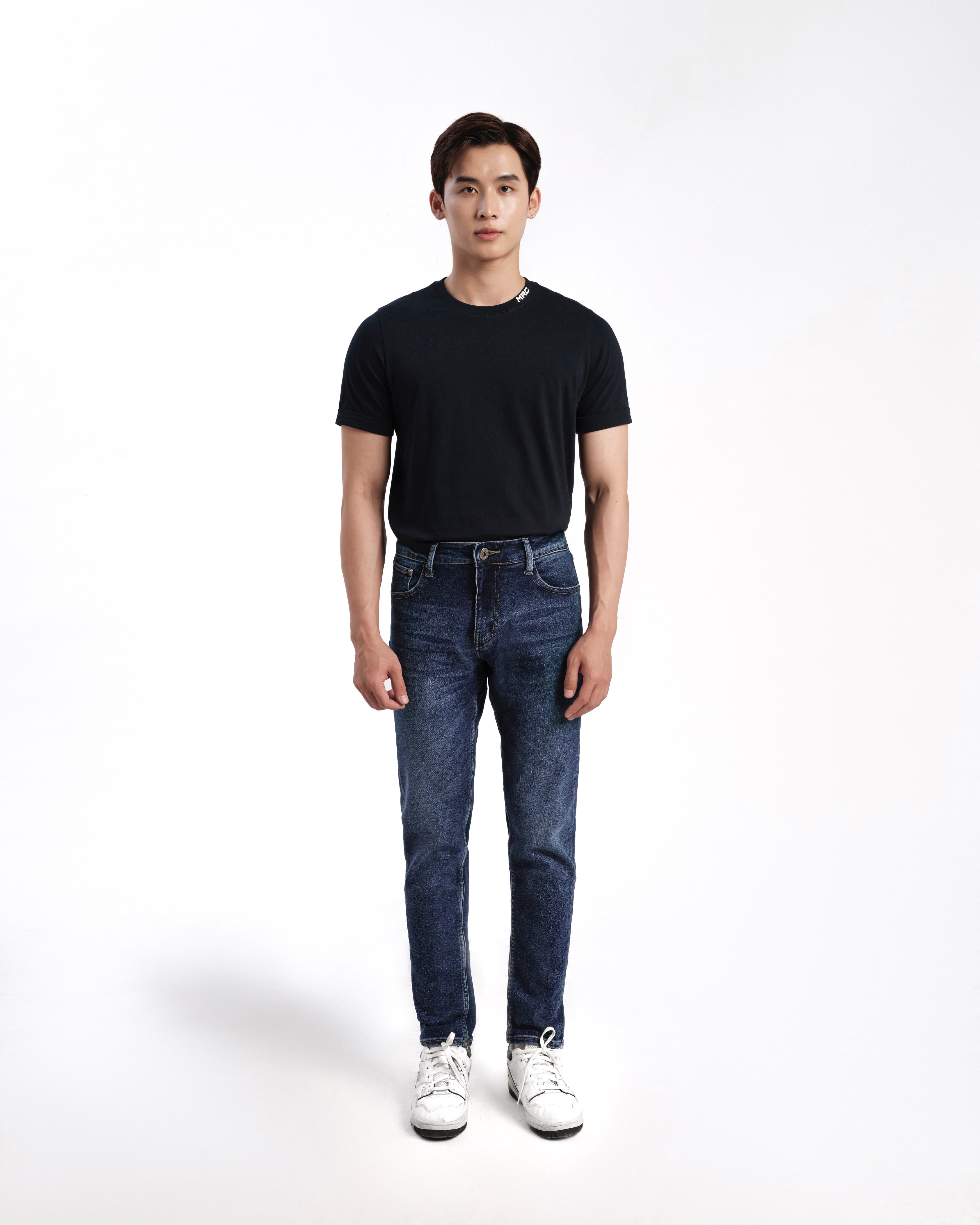 Quần jean nam xanh cao cấp MENFIT 0531 chất denim co giãn nhẹ 2 chiều, chuẩn form, thời trang