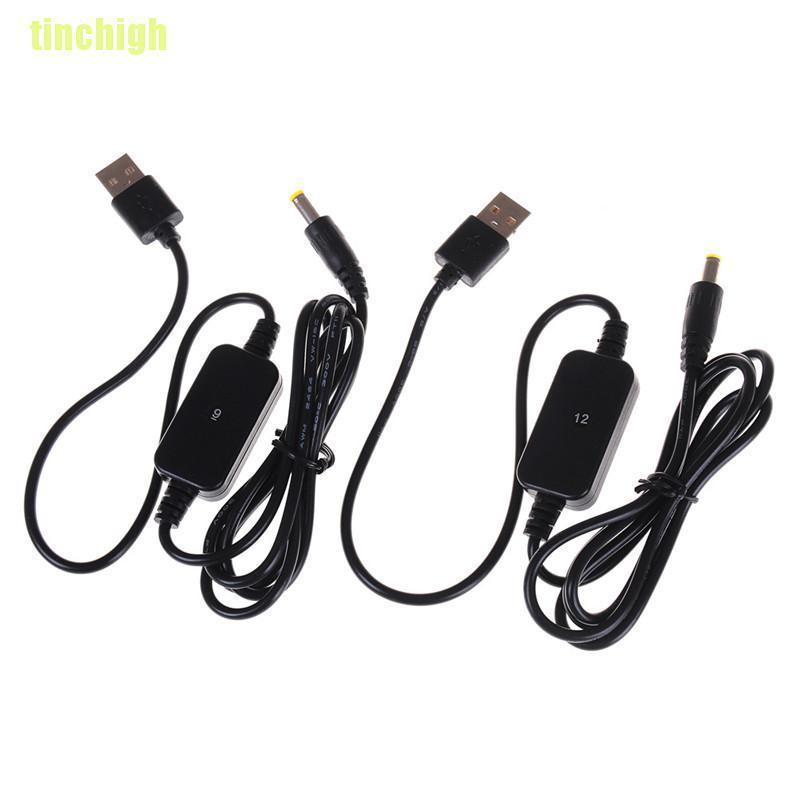 Cáp chuyển đổi từ DC-DC 5V sang 9V / 12V jack 5.5x2.1mm chuyên dụng