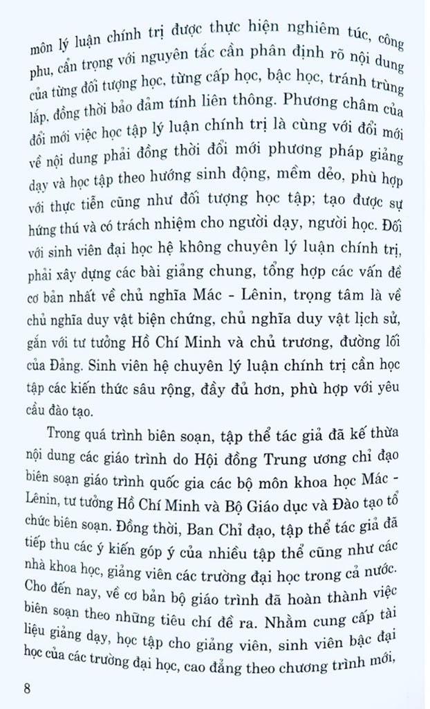 Giáo Trình Tư Tưởng Hồ Chí Minh - Dành Cho Bậc Đại Học Không Chuyên Lý Luận Chính Trị