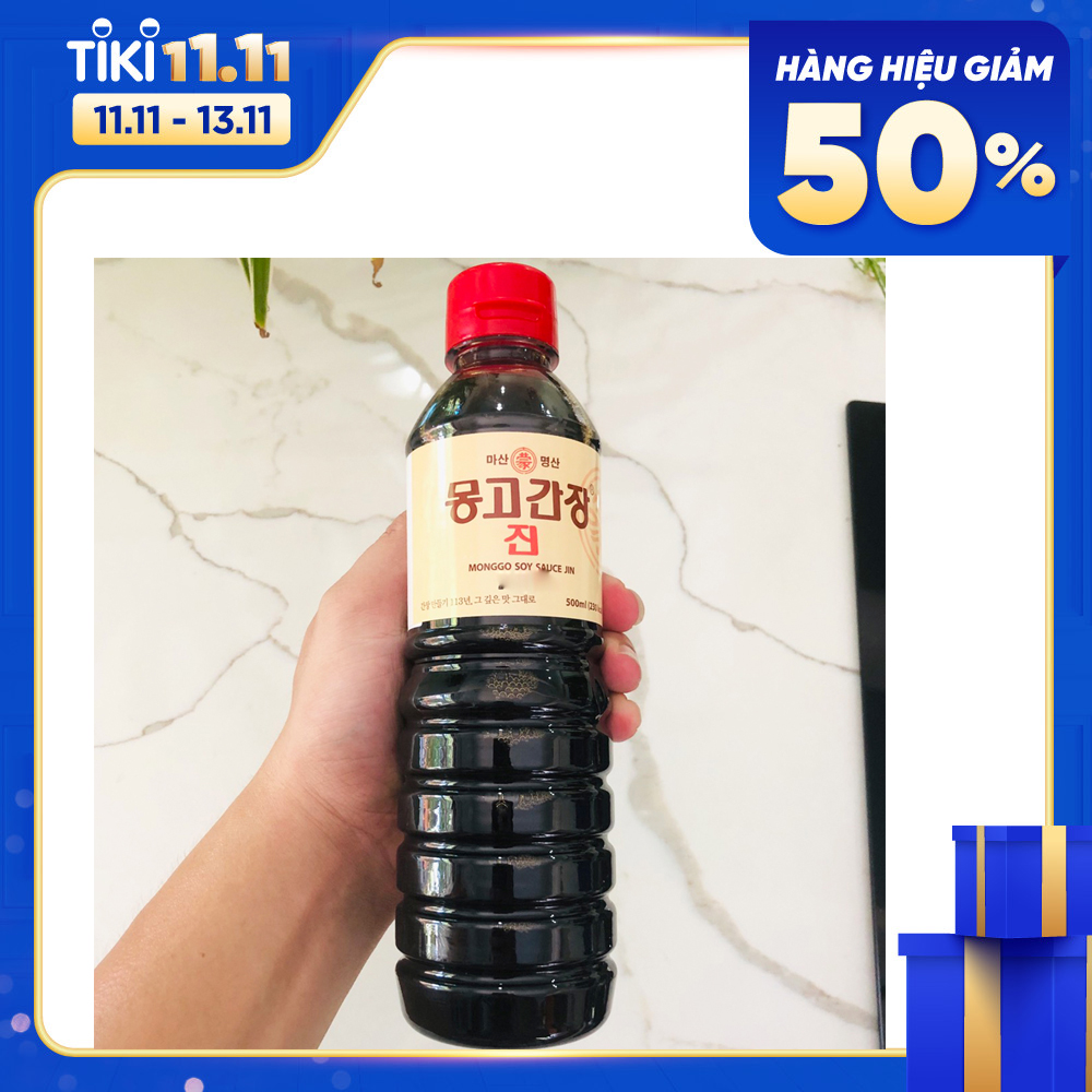 Nước Tương Monggo Jin Hàn Quốc 500ml (Monggo Soy Sauce Jin)