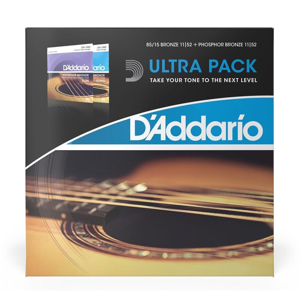 (Chính hãng USA) Dây đàn D'Addario EZ910-EJ26 Pack 2: 85-15 Bronze, Phosphor