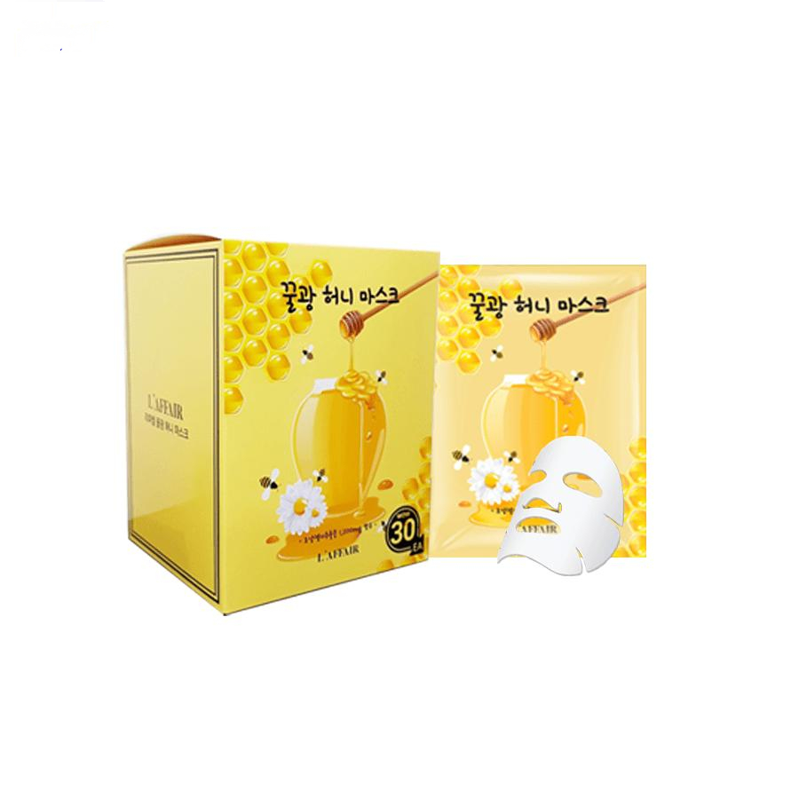 Hộp 30 Mặt Nạ Chống Lão Hóa, Ngăn Ngừa Mụn Rainbow L'affair Honey Mask 750ml