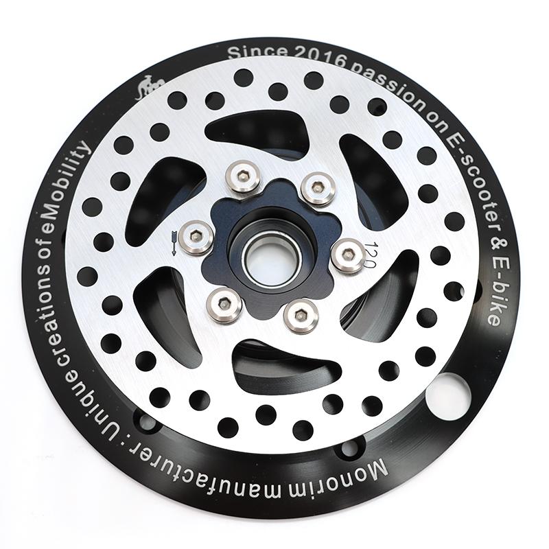 120Mm Monorim Phanh Xe Máy Sàn Đĩa Bánh Sau Xe Máy Cho Xiaomi M365 Pro Xe Điện Nâng Cấp Monorim Phụ Kiện Color: Black