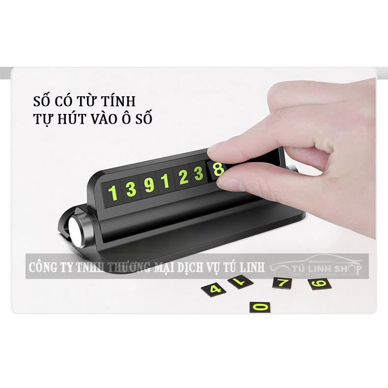 Bảng ghi số điện thoại cho xe ô tô khi dừng đỗ - Có giá đỡ điện thoại