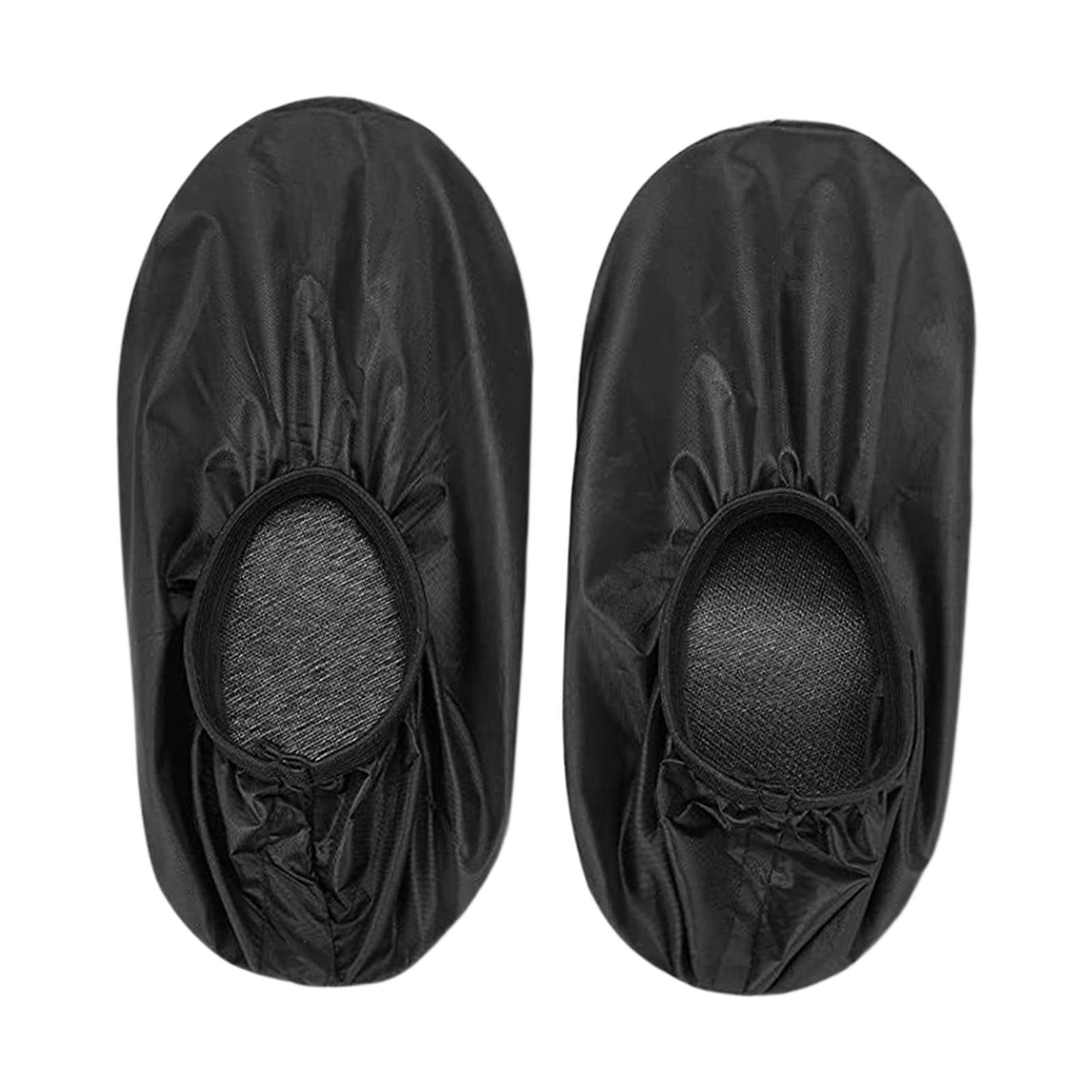 Bowling Shoe Cover 2Pcs Adjustable Portable Overshoes Universal Shoe Protector Durable Thick for Indoor Sports Travel Children Women and Men