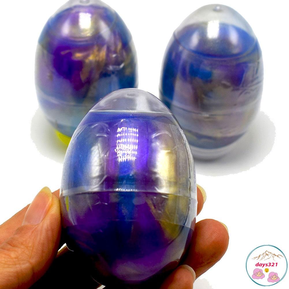 Slime QUẢ Trứng GALAXY, Slam hình tròn màu xanh phối màu charm đa dạng hoa quả