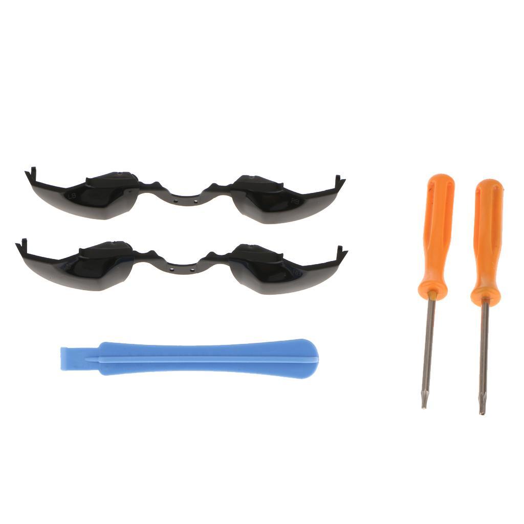 2Pcs    Bumper Button + Screwdriver For     Controller