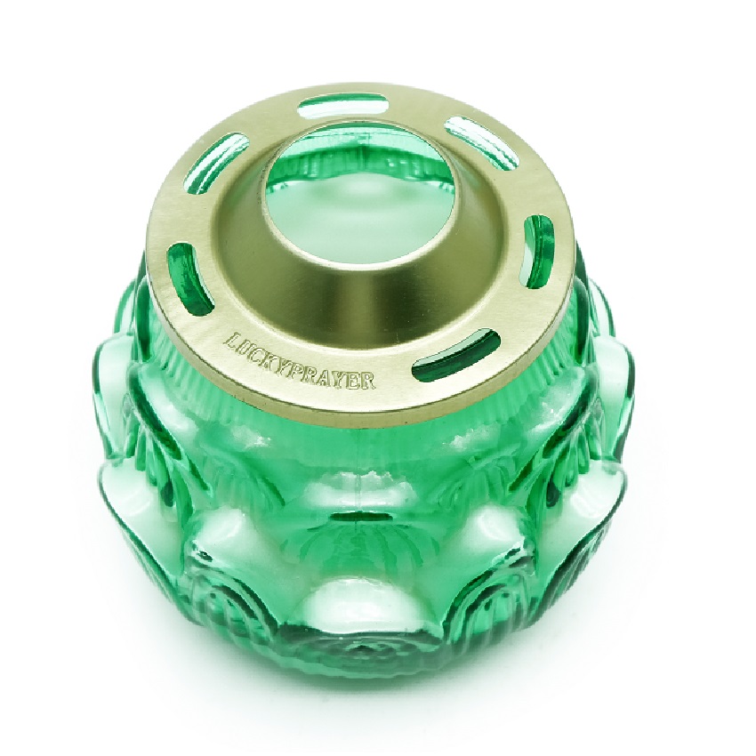 Bộ nến LIÊN HOA ĐĂNG - Hộp 2 hũ nến thơm hình hoa sen Lucky Prayer LUC6088