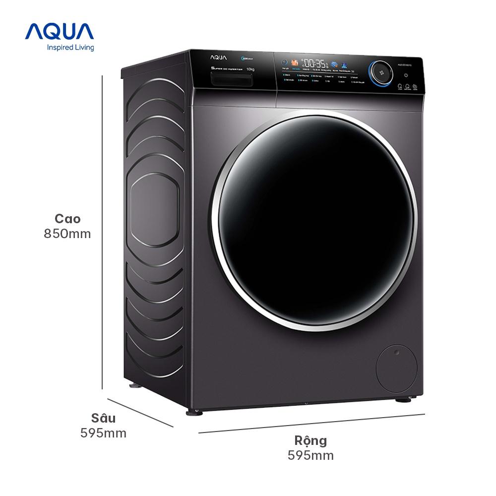 Máy giặt cửa trước Aqua 10kg AQD-DD1001G.PS - Hàng chính hãng - Chỉ giao HCM, Hà Nội, Đà Nẵng, Hải Phòng, Bình Dương, Đồng Nai, Cần Thơ