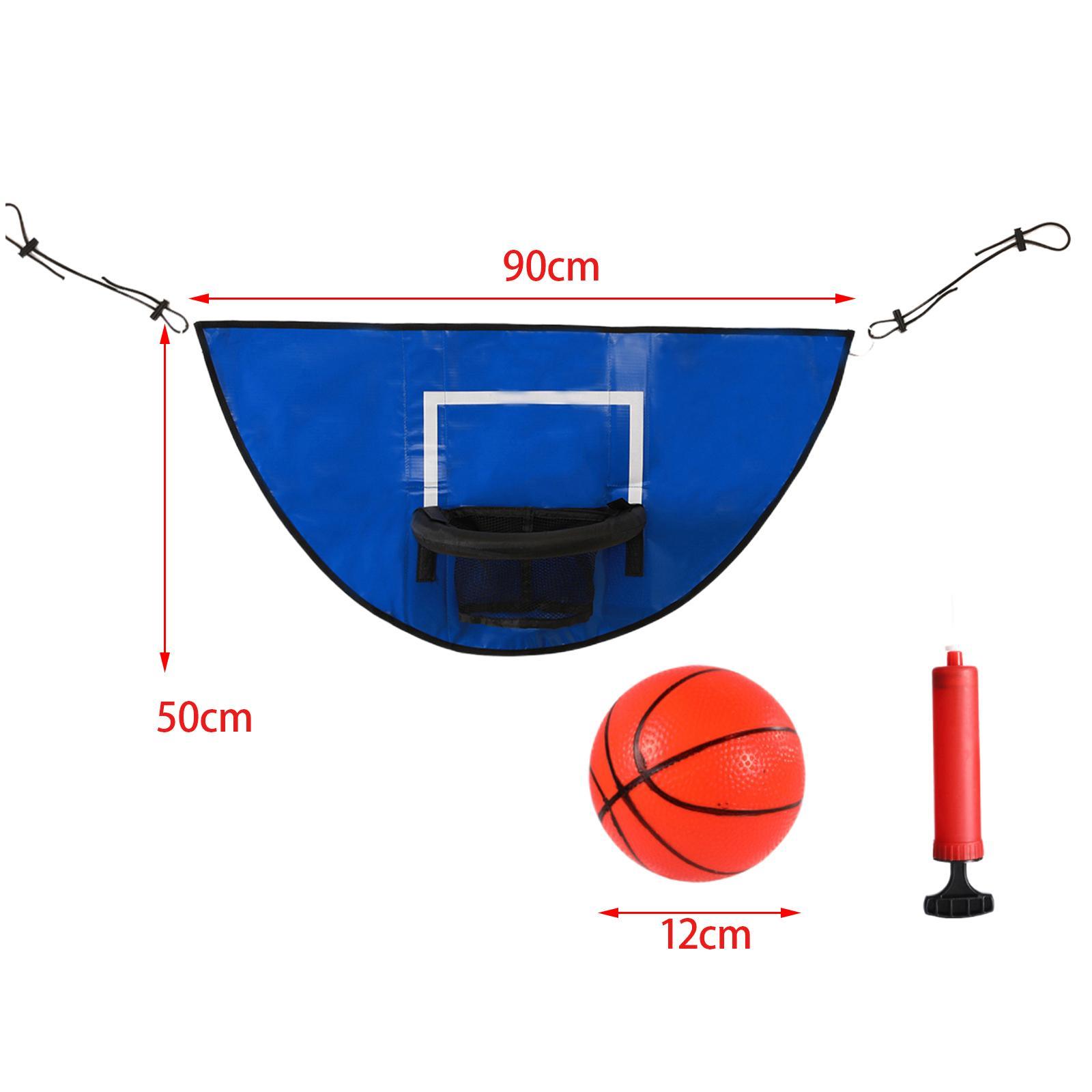 Universal Trampoline Basketball Hoop, with Pump and Mini Basketball, Mini Basketball Hoop for Trampoline for Indoor Outdoor Playing Gifts