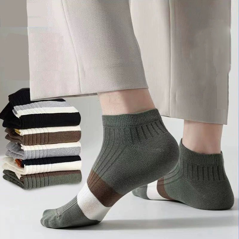 Combo 5 đôi Tất Nam cổ gắn Cotton Phong Cách Cổ Điển Mỹ 1993