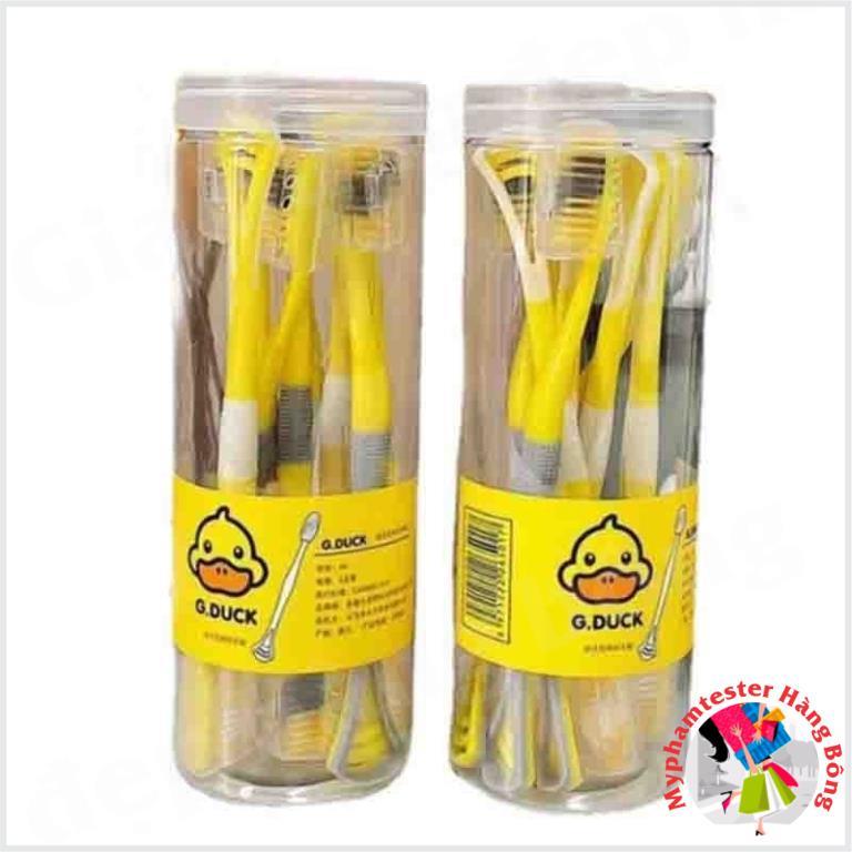 Bàn chải Vịt vàng G.DUCK kèm cạo lưỡi 2in1