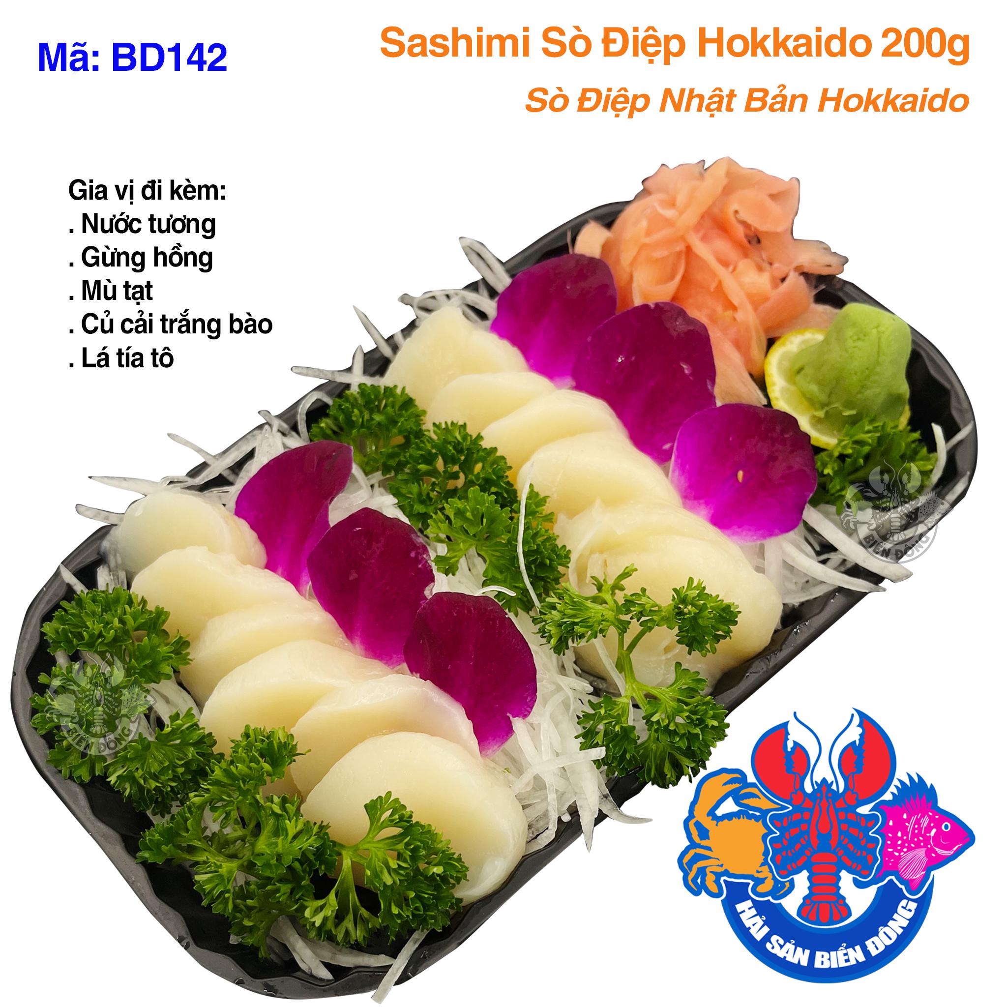 Mã 142_Sashimi Sò Điệp Nhật 200g