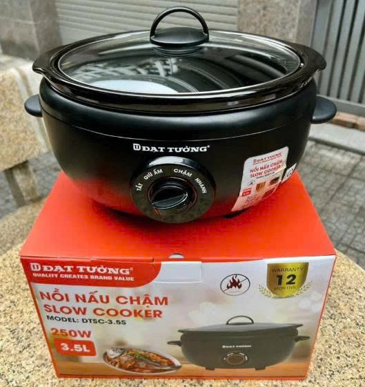 [KoSuyTu] Nồi Nấu Chậm 3.5L ĐẠT TƯỜNG Đa Năng, Dung Tích Lớn - Nấu Cháo, Hầm, Kho... Dinh Dưỡng Hoàn Hảo