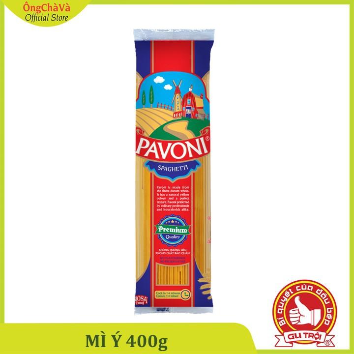 Thùng 25 Gói Mì Ý Pavoni 400g 100% Lúa Mì Nguyên Chất (Pavoni Spaghetti)