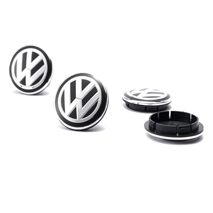 Logo chụp mâm, ốp lazang bánh xe ô tô Volkswagen, đường kính 55mm và 65mm