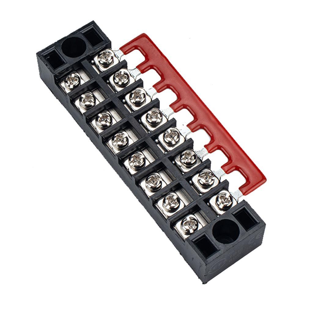 5Pcs 8 Position Dual Row Screw Barrier Terminal Block Terminal Barrier Strip
