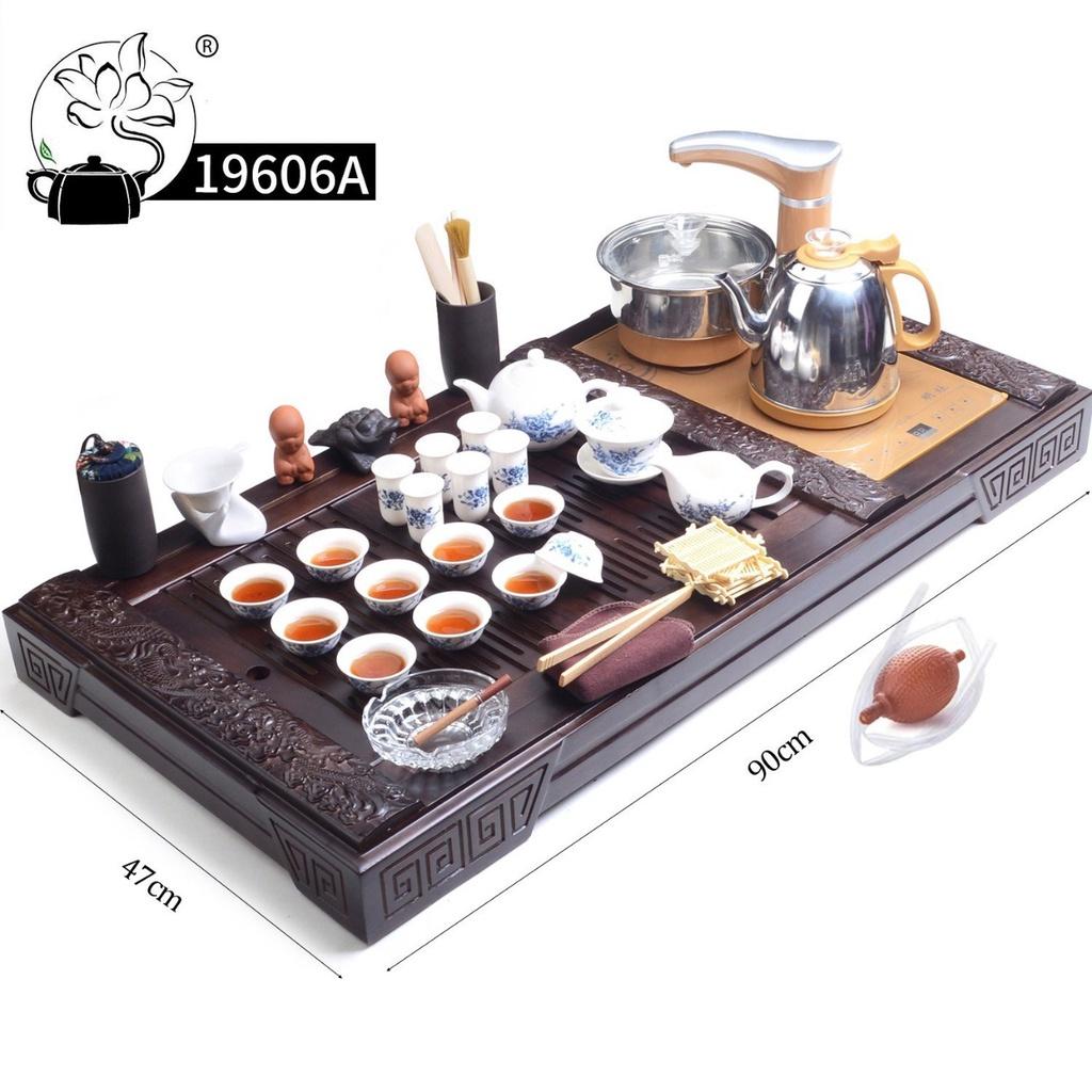 Bàn trà điện mã 196 gỗ sồi - bàn trà điện thông minh đa năng - bảo hành 12 tháng - làm quà tặng, quà biếu lịch sự, sang trọng, ý nghĩa