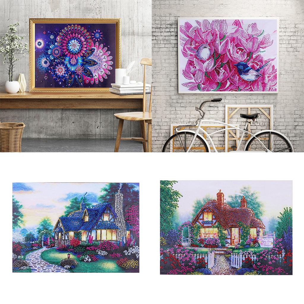 Special Shaped Diamond Painting Partial Drill Cross Stitch Crafts Flower 1
