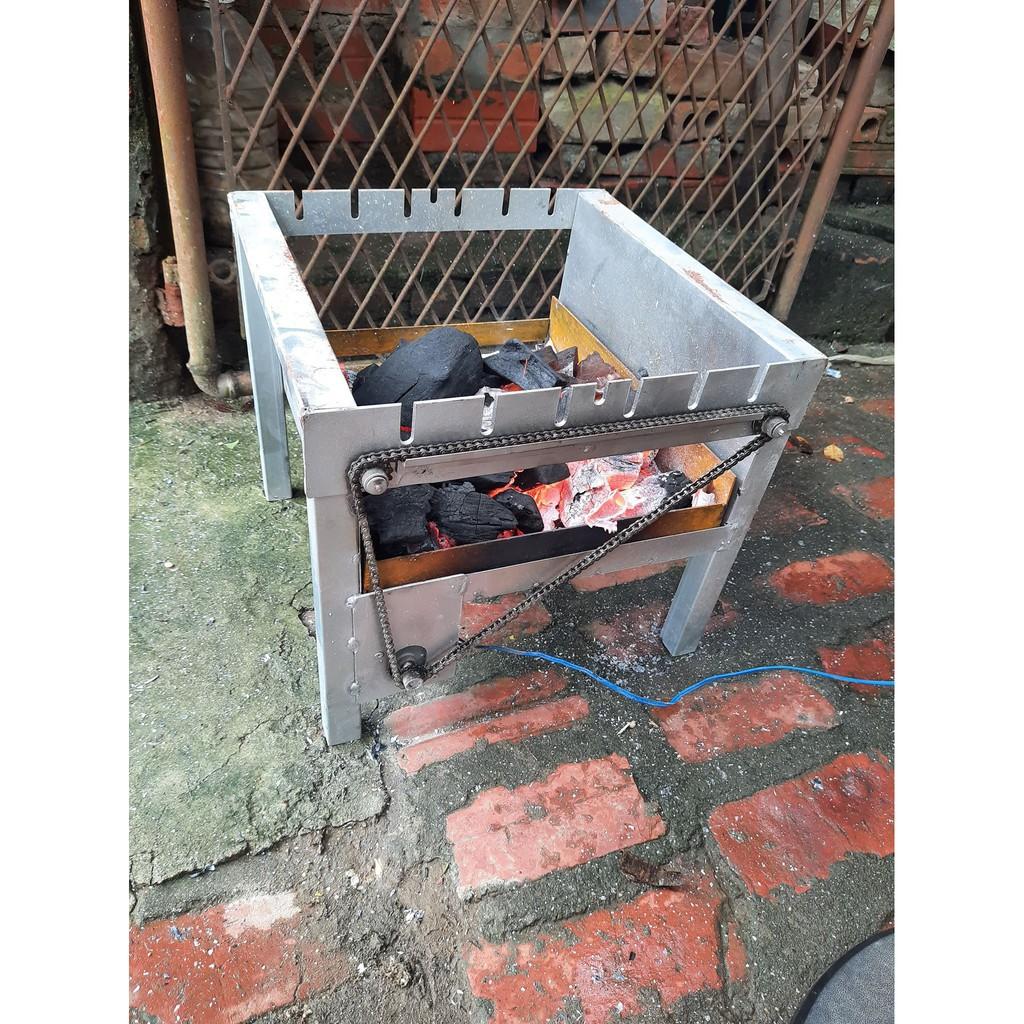 Máy nướng thịt, chả mini tự động 6 xiên