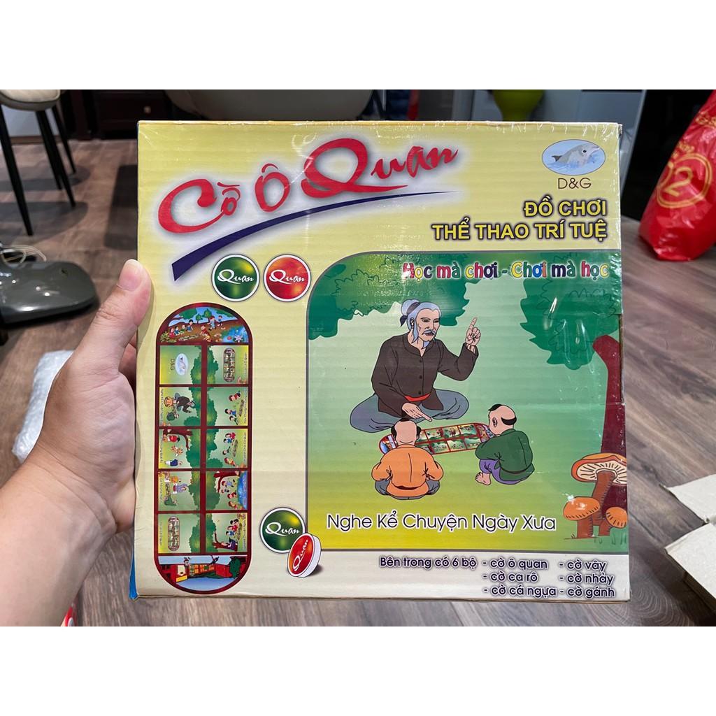 Bộ Cờ Ô Ăn Quan 6 Trong 1 6 Trong 1- HCM Ô ăn quan, vây, caro, cá ngựa, nhảy, gánh, Cả nhà cùng vui