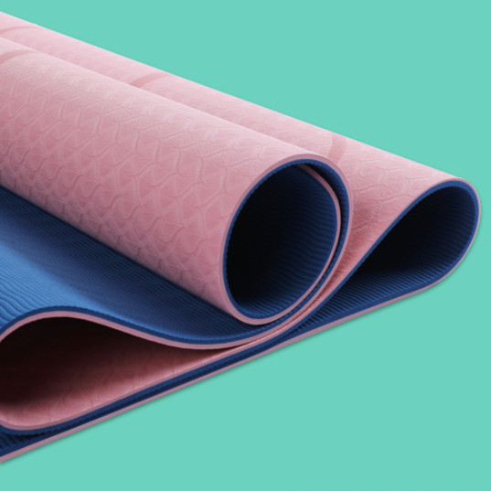 Thảm tập yoga định tuyến cao cấp DOPI DP1102-2 Chất liệu TPE siêu bám