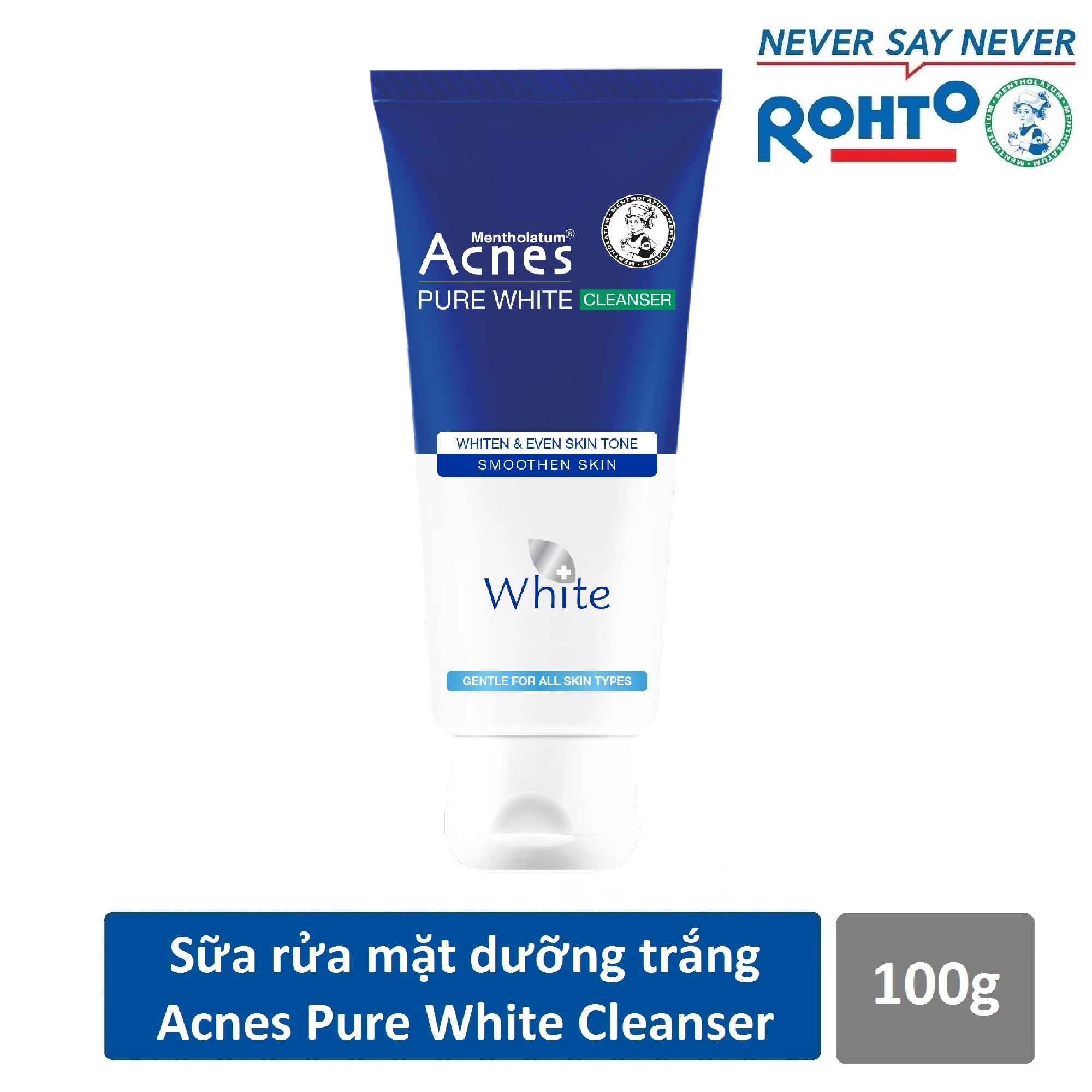 Sữa Rửa Mặt Dưỡng Trắng Và Ngăn Ngừa Mụn Acnes Pure White (100g)