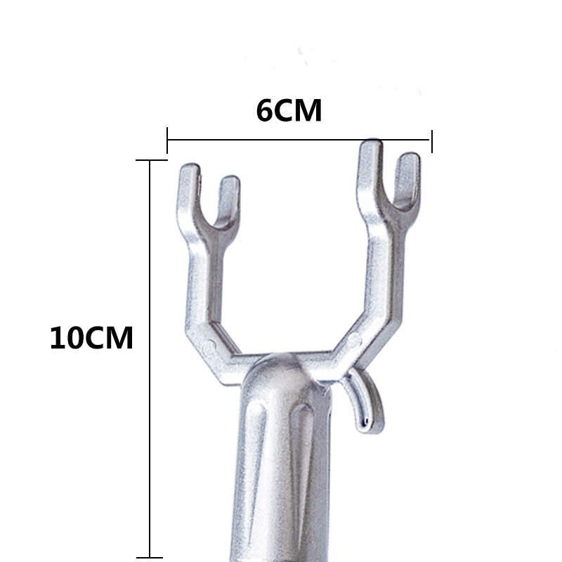 Cây gậy / xào / lấy đồ phơi quần áo inox Cây lấy đồ trên cao Điều Chỉnh được thu gọn kéo dài ( tặng vỉ dán tường to )