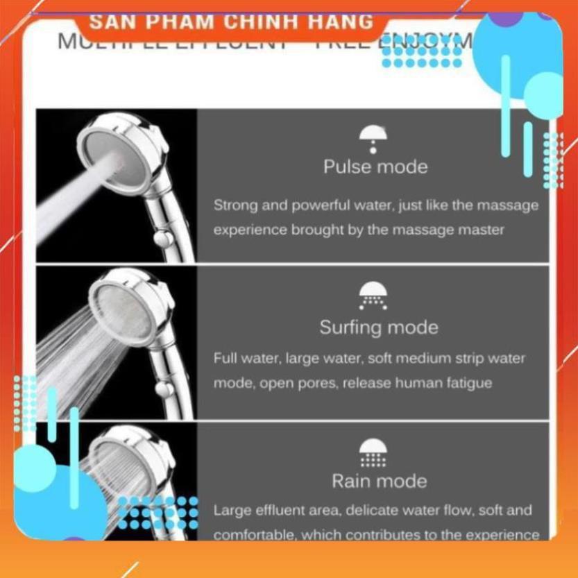 Vòi sen tăng áp️Evoucher Đầu vòi sen lọc nước áp suất cao có thể tháo rời 360 độ vàng bạc 206782 GOLD-206783 BẠC