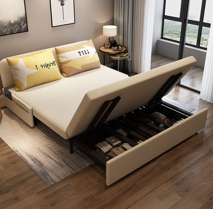 Sofa giường đa năng hộc kéo không tay cao cấp Tundo HGK-56 ngăn chứa đồ tiện dụng