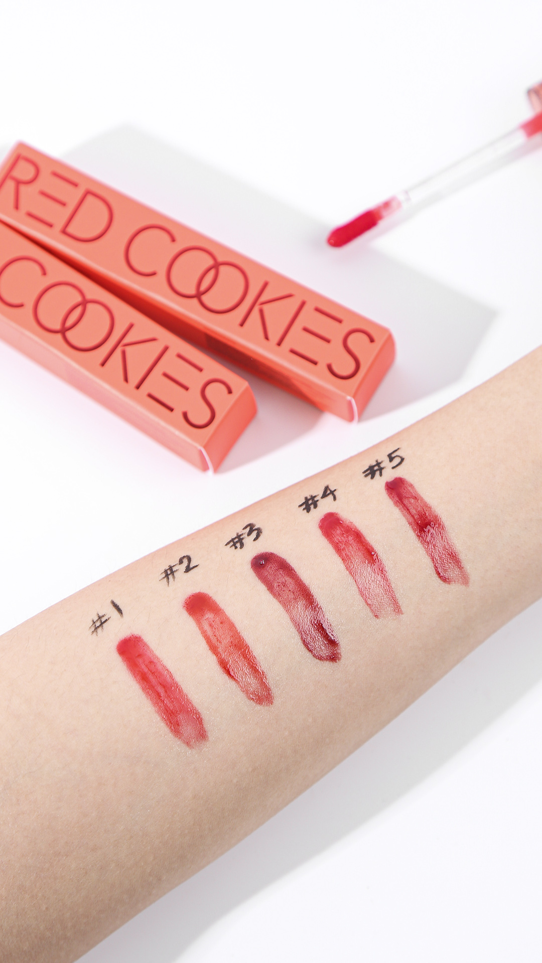 Son Bóng Red Cookies Glow Water Wrap Tint Hàn Quốc Màu W4 - Đỏ San Hô