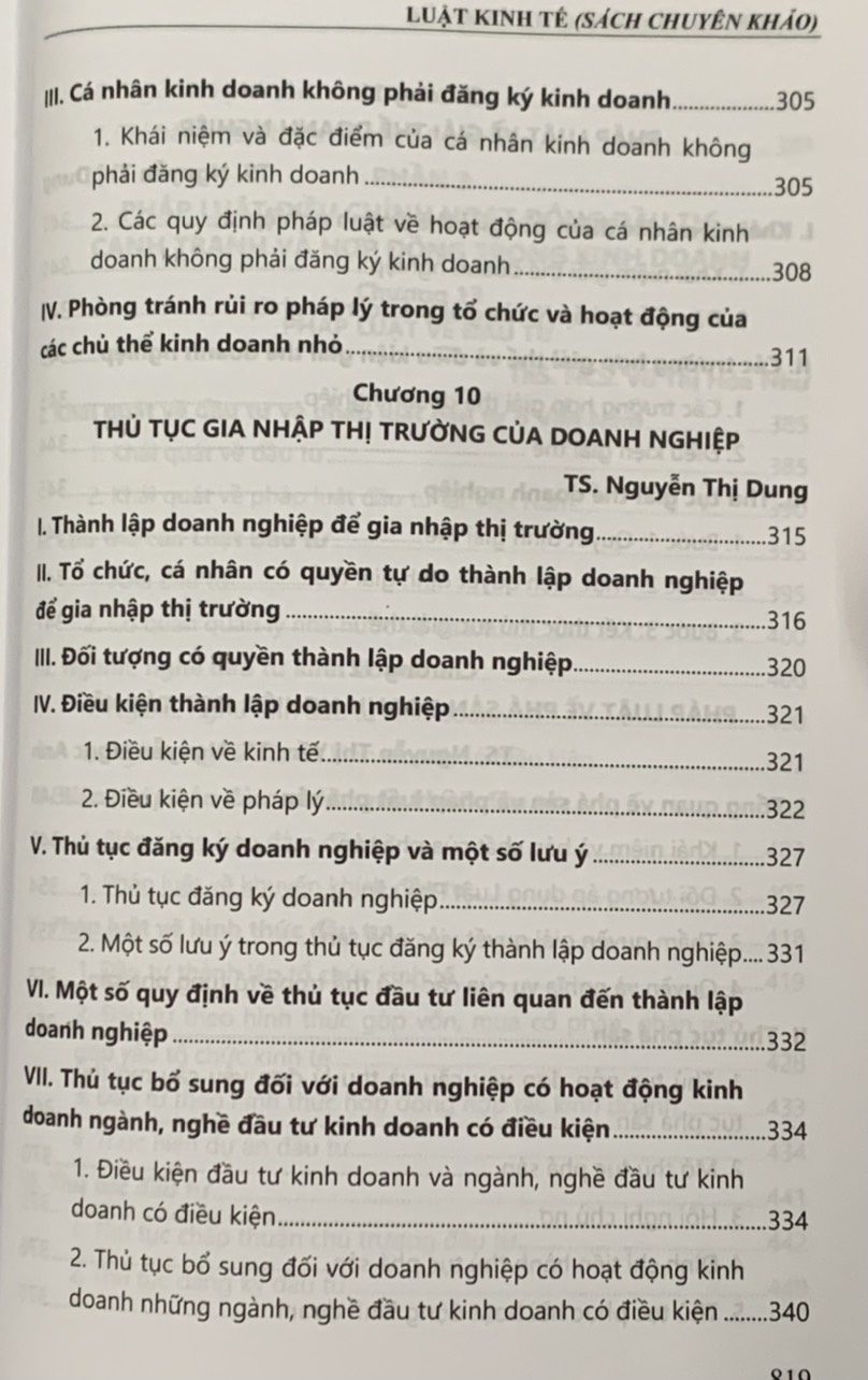 Luật kinh tế chuyên khảo