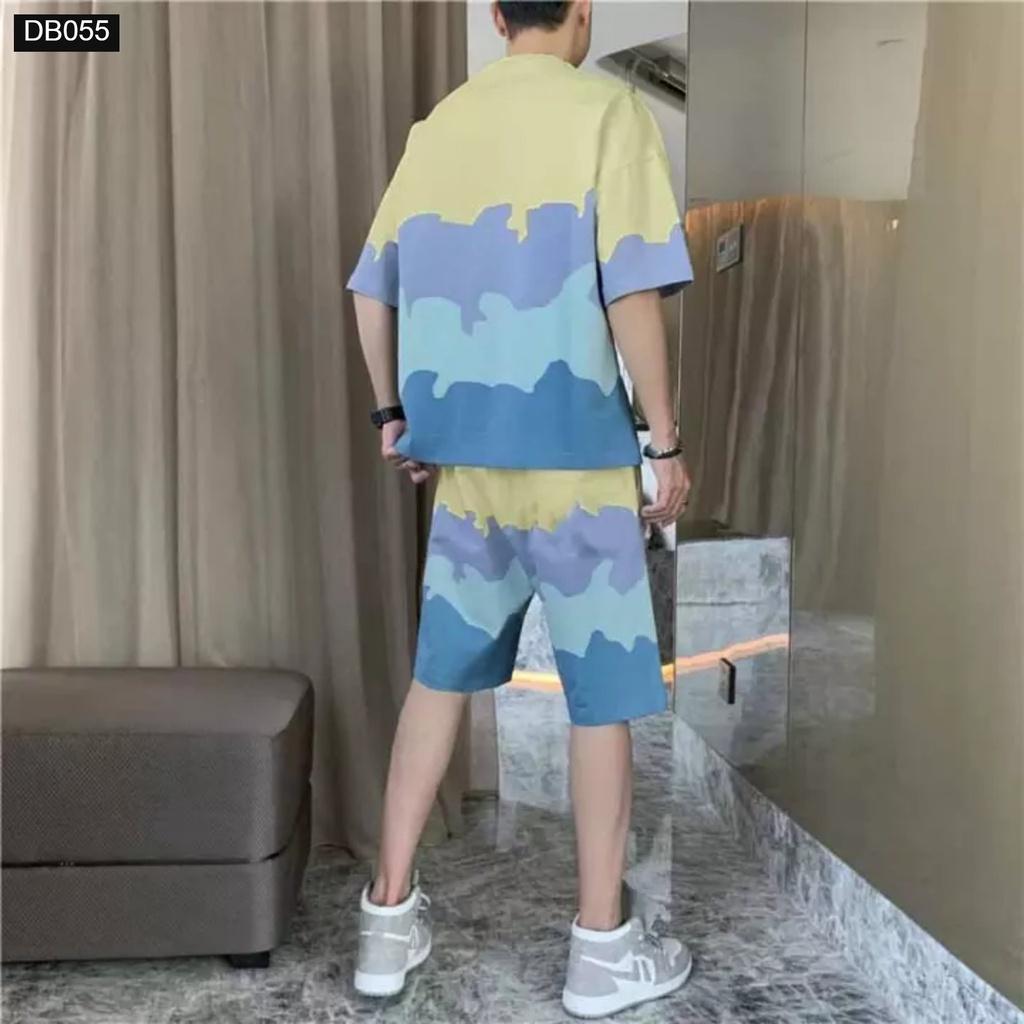 Sét Bộ Mặc Nhà Nam, Sét Bộ Mặc Nhà Nữ, Đồ Cặp, Sét Bộ Đi Chơi Loang Màu 4 Tầng Cực Đẹp DB055