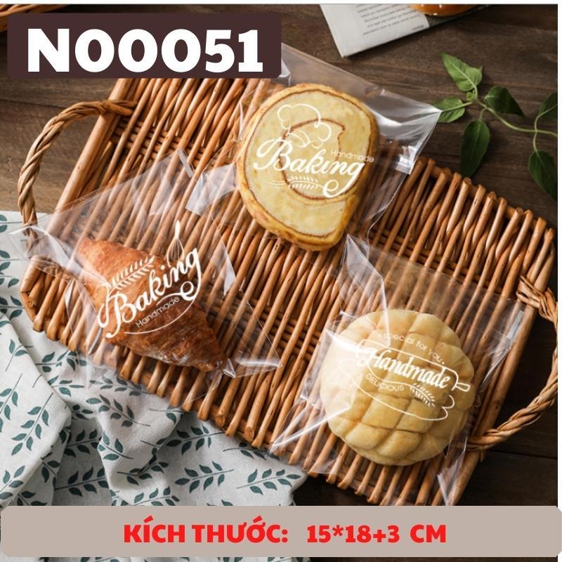 Túi Bánh Bánh Mì Sandwich Lát Cookies Quy Bánh Ngọt Trong Suốt Dán Ni Lông In Hình Họa Tiết