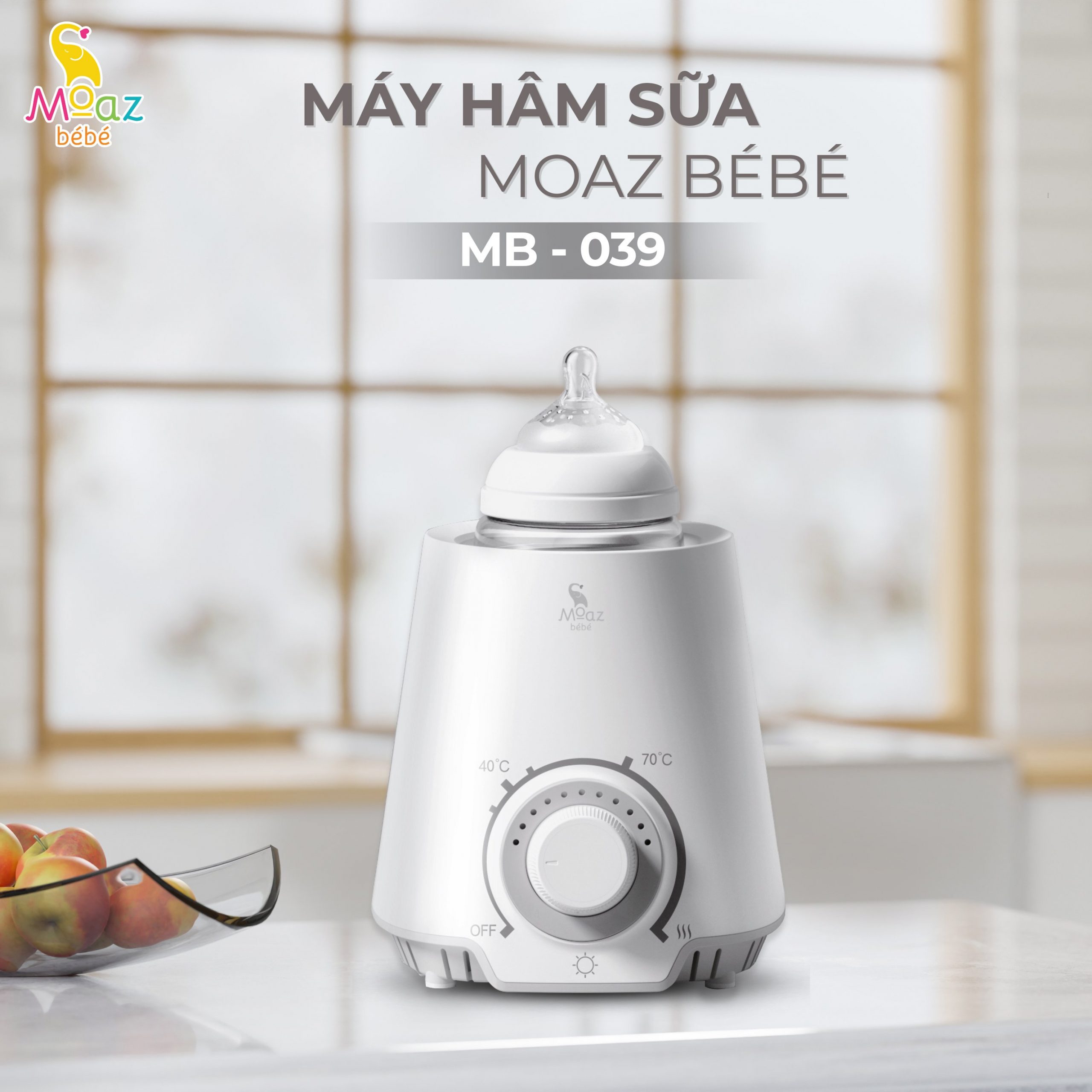 Máy hâm sữa Moaz Bébé MB-039