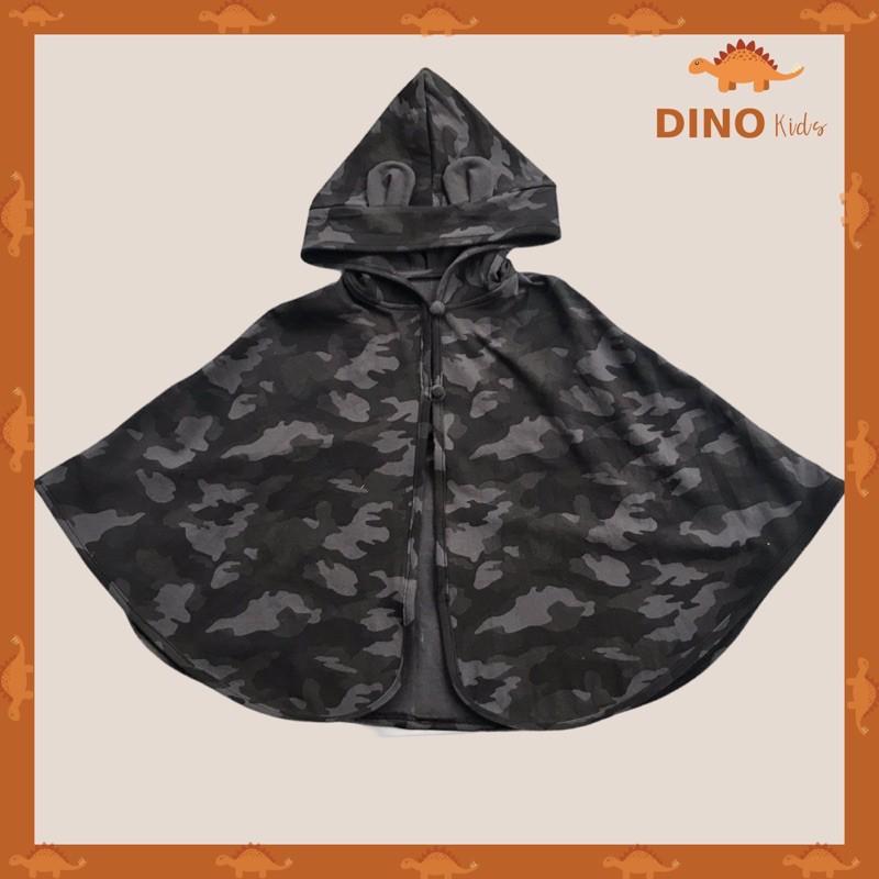 áo choàng chống nắng cho bé - dáng cánh dơi hoạ tiết camo