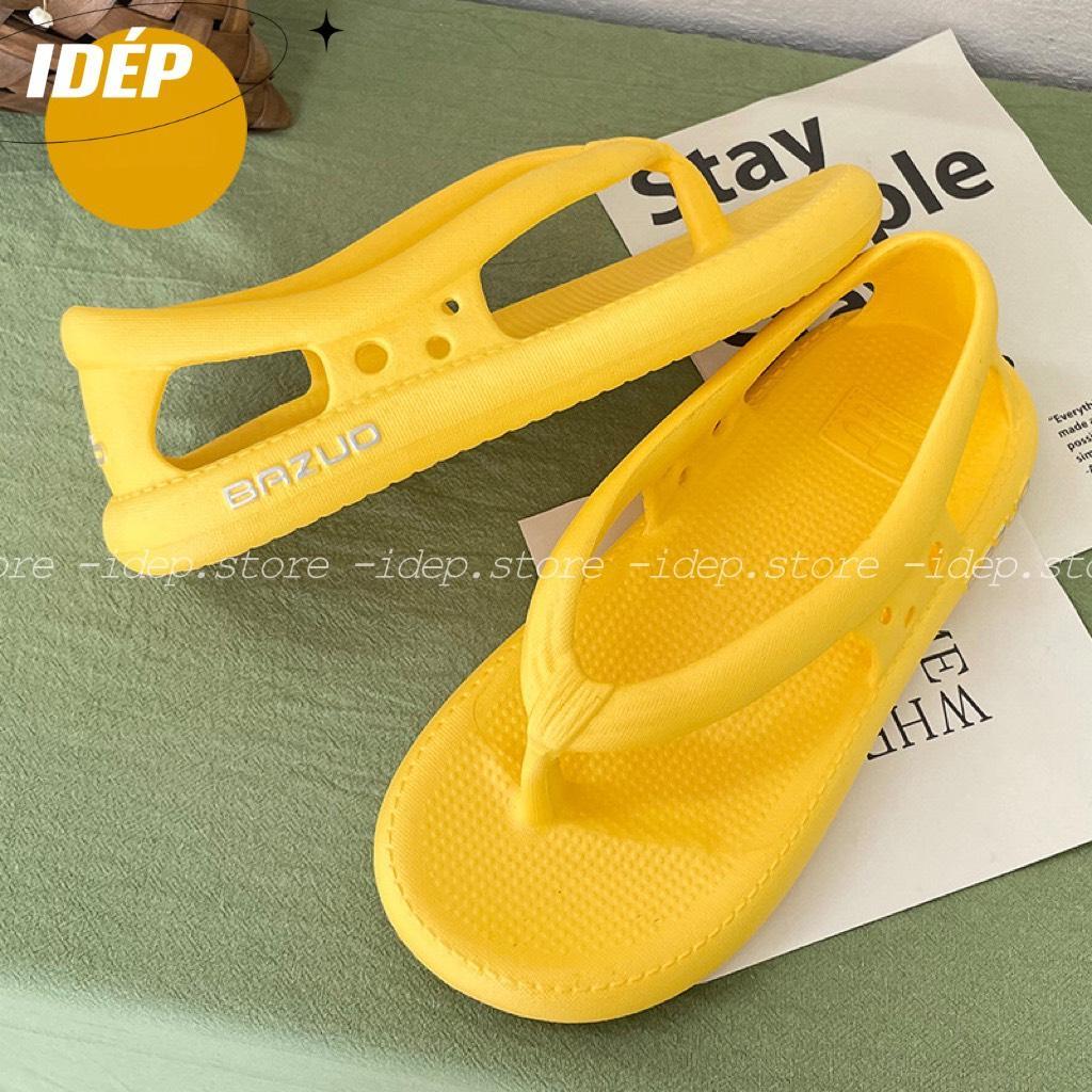 Dép sandal bánh mì quai kẹp (Form Lớn) chất EVA siêu nhẹ đi mưa, đi biển ullzang iDÉP- GL078