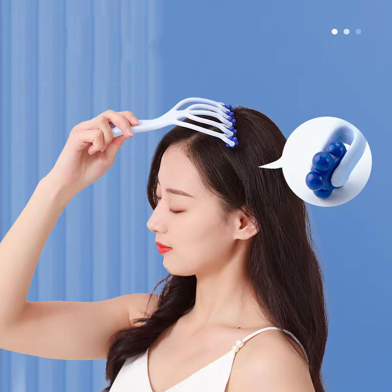 Dụng Cụ Massage Đầu, Ấn Huyệt Tay Chân, Vai Gáy Giúp Lưu Thông Máu, Hạn Chế Căng Thẳng-Giao Màu Ngẫu Nhiên