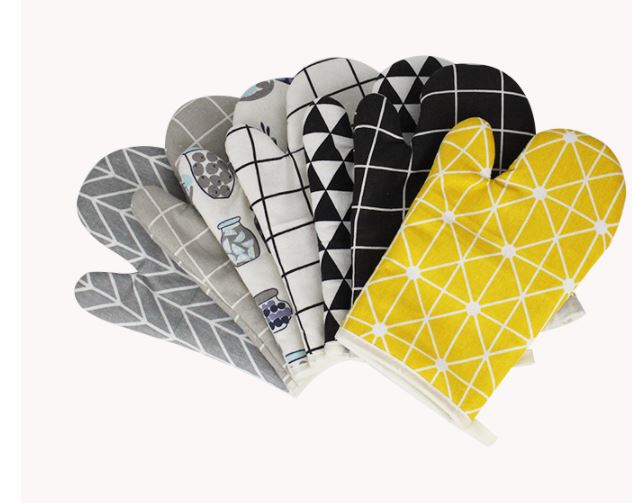 Găng tay nhà bếp cách nhiệt cao cấp - Giao ngẫu nhiên 6007