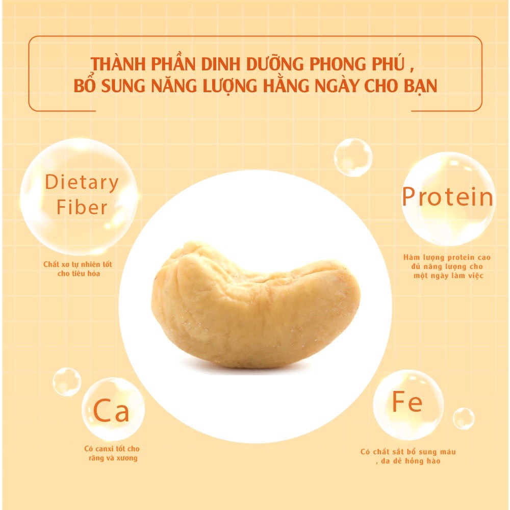 Hạt điều không muối 100g Dan.DPak