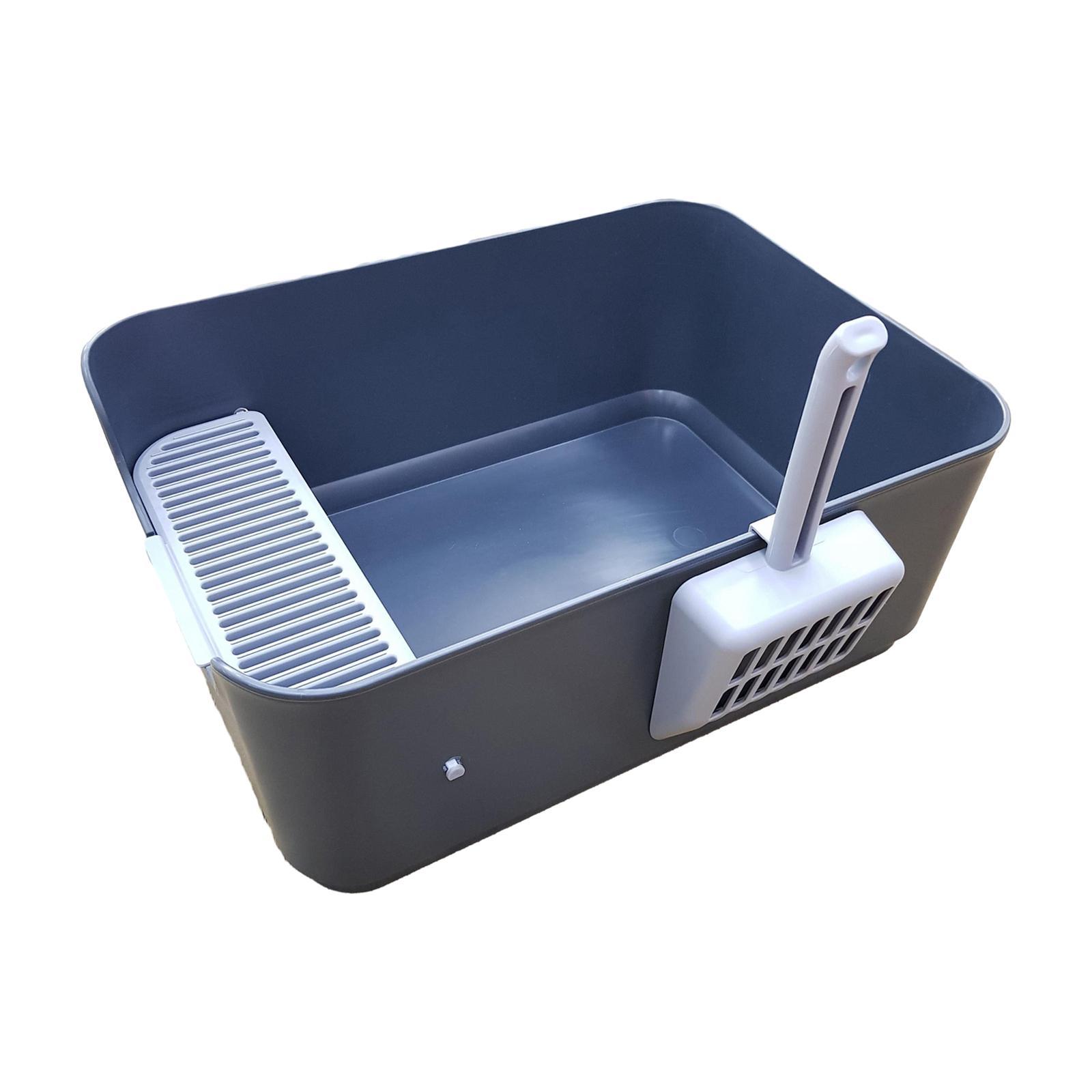 Pets Litter Tray Litter Pan Kitten Splashproof Cage Open Litter Box