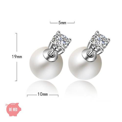 Bông tai ngọc nhân tạo đá nhân tạo BHBT120