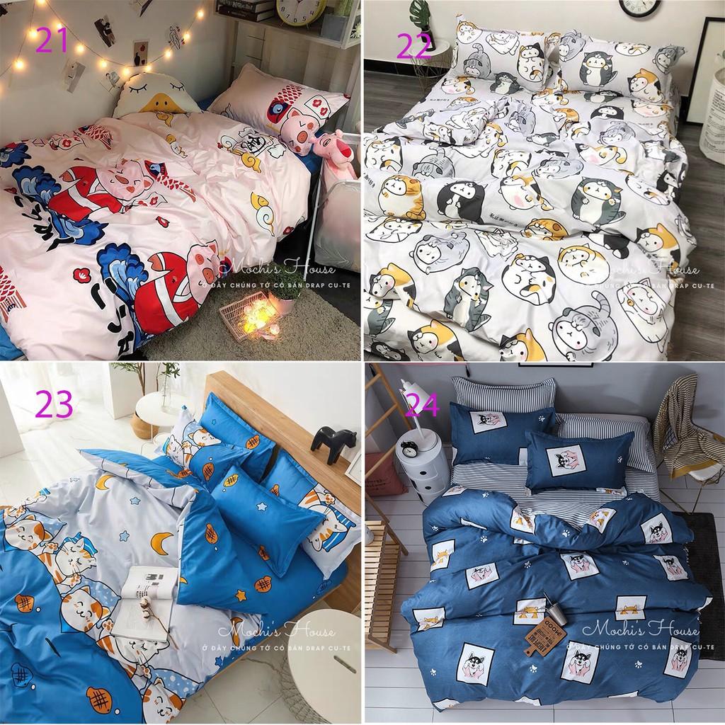 MẪU CỰC CUTE BỘ GA GỐI COTON POLY NHẬP KHẨU (CHAT CHỌN MẪU)